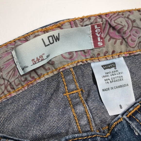 Levis 542 Low Denim Capris - Picture 11 of 12